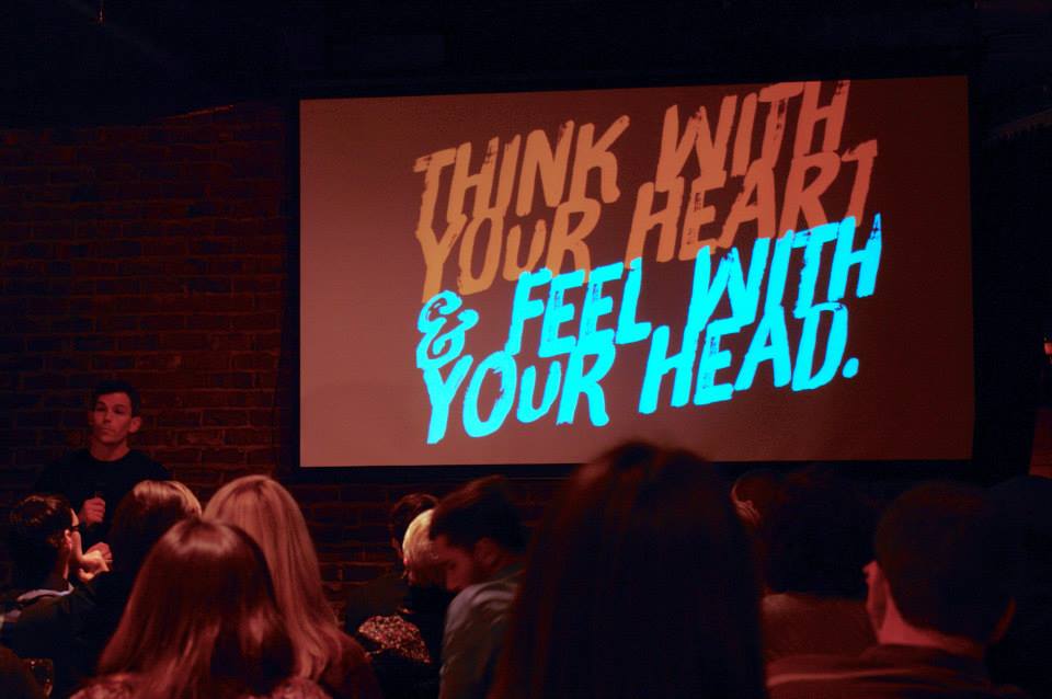 In his "AIGA Got It Wrong" talk, Brady Bone stresses letting your heart lead the way.