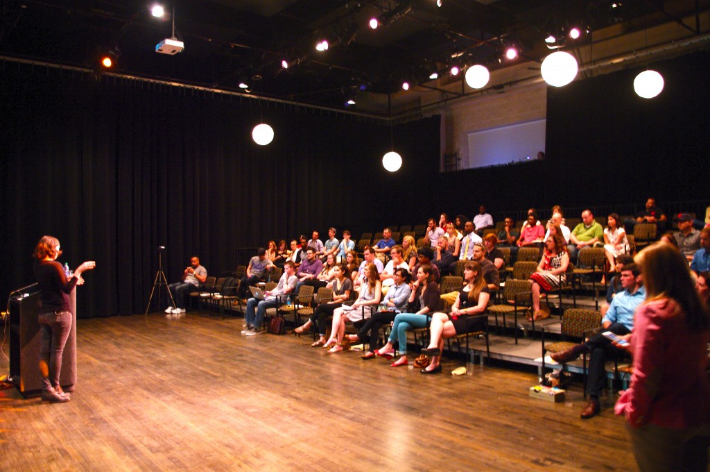 Rags to Slightly Nicer Rags lecture crowd